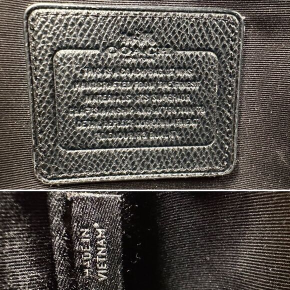 Coach Sierra Satchel Black Crossgrain Leather Dome Bag Gold Hardware Top Handle - Picture 8 of 14